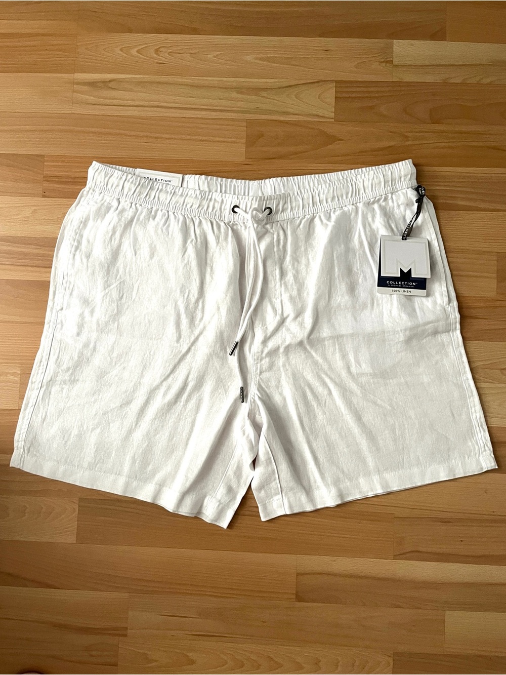 NWT Collection Men’s 100% Linen Shorts – Size XL